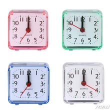 Mini Square Quartz Beep font b Alarm b font font b Clock b font Plastic Desk