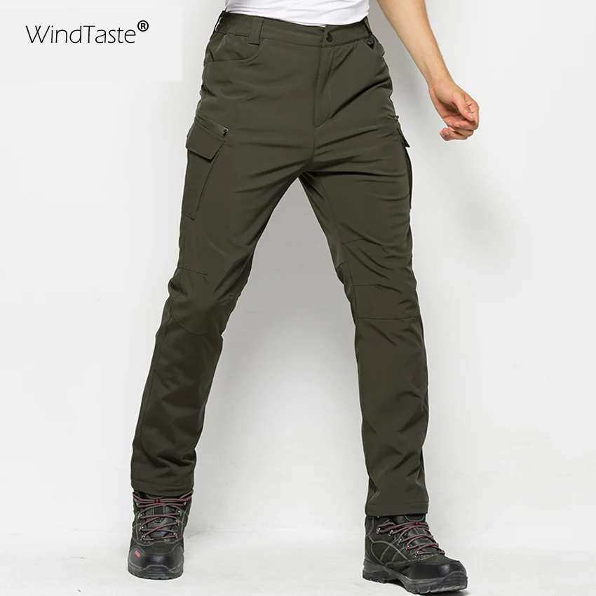 WindTaste de los hombres de invierno cálido Softshell Pantalones de deporte al aire libre impermeable de Trekking senderismo escalada hombre térmica pantalones de lana pantalones de KA059 WindTaste de los hombres de invierno cálido Softshell Pantalones de deporte al aire libre impermeable de Trekking senderismo escalada hombre térmica pantalones de lana pantalones de KA059