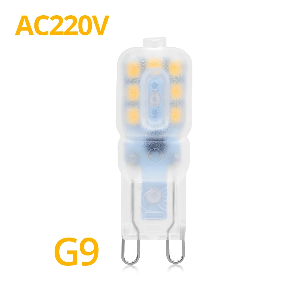 AC220V G9 AC 220 В DC 12 В светодиодный светильник 3 Вт 5 Вт 2835SMD светодиодный светильник для шкафа G4 G9 светодиодный светильник для кухонного шкафа Шкаф гардероб люстра светильник ing - Цвет: AC220V G9