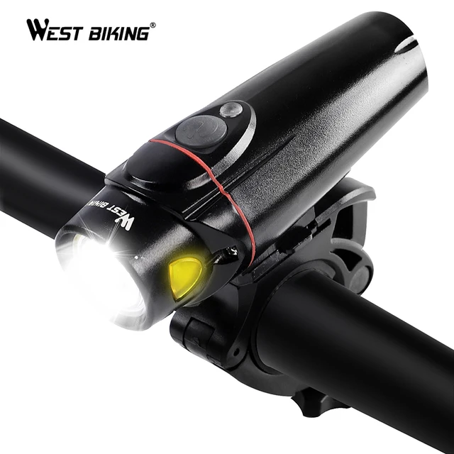 Best Offers WEST BIKING 350 Lumen Intelligent Bicycle Light Sensor Auto 2200mAh Cycling Headlight USB Rechargeable Waterproof MTB Bike Light