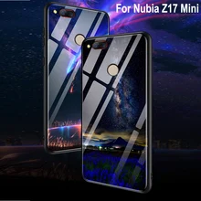 Чехол для Nubia Z17 Mini, роскошный чехол из закаленного стекла+ мягкая задняя крышка с краями 5,2 ''для Nubia Z17Mini z 17 mini, чехол для телефона s shell