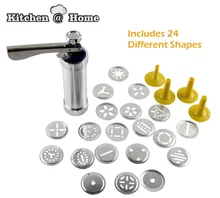 Marcato Kekse Cookies Pressen Set Back Kuchendekorateur Gebäckhersteller Aluminium Küche Werkzeug 24 Formen & 4 stücke ABS Form K102