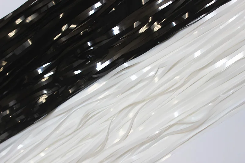 

Metallic Foil Tinsel Fringe Curtain Door Rain Home Room Wedding Party Decoration Stage Backdrop Background Photo Props 39"*78"