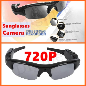 

New Coolest HD 720P Eyewear Digital Camera Audio Video Recorder Video Glasses Mini Camcorders DV DVR Sunglasses With Camera