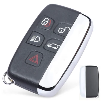 Keyforkess 315/ 433MHz ID FCC: KOBJTF10A sostituzione 5 pulsanti portachiavi remoto per Jaguar XF XJ XK XE F-Type con parola sul lato - KEYECU 315 433MHz ID FCC KOBJTF10A sostituzione 5 pulsanti portachiavi remoto per Jaguar XF XJ