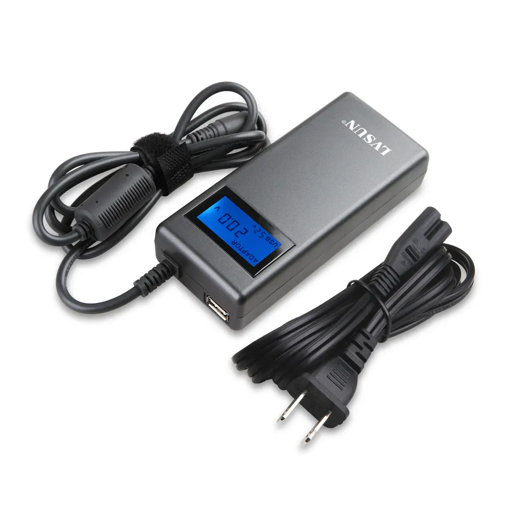 Adaptador para Portátil com Usb Carregador de Energia Lvsun Universal Portátil dc Power Livre 8 Conectores Conjunto 90w ac - Image 2
