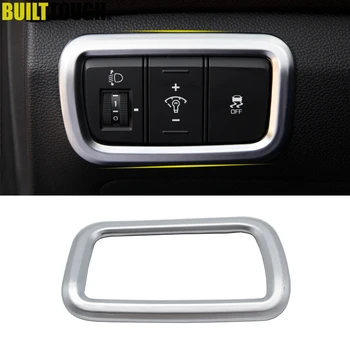 

For Hyundai Creta 2015 2016-2019 Chrome Front Fog Head Light Lamp Adjust Switch Button Control Cover Trim Garnish Molding Frame
