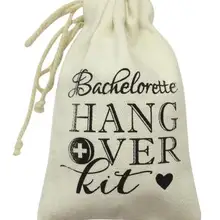 Пользовательские черный девичник похмелья свадебный душ восстановление выживания комплект подарок на свадьбу сумки вечерние мешки для конфет