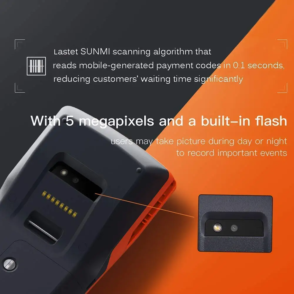 Android NFC Handheld POS Terminal Thermal Printer WIFI Bluetooth 3G 22 61GEKEC2fTL._SL1000_