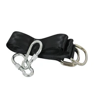 2 x Rope Lock Tie Strength Polyester Webbing Straps Safe Ropes Outdoor Swing Straps Hammock Straps Load 300KG Golden 5*150CM 2