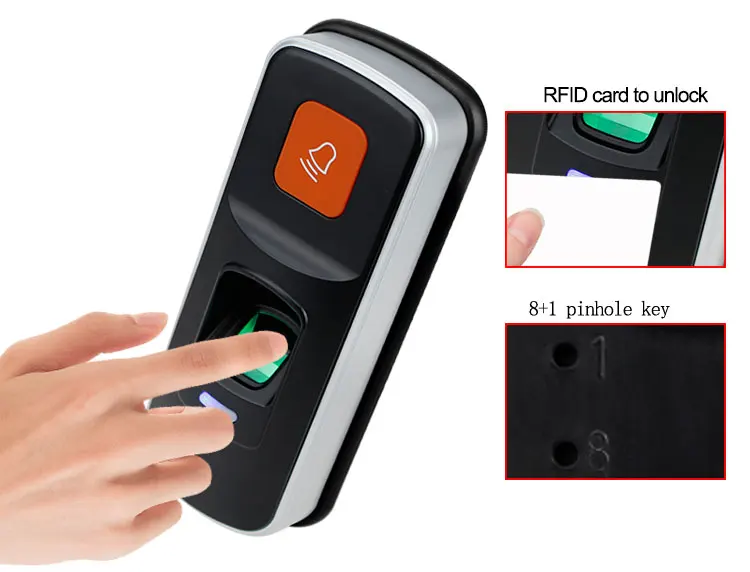 OBO HANDS RFID биометрическая система контроля доступа отпечатков пальцев Комплект Дверной замок Электрический магнитный/болт/ударный замок+ ключи питания