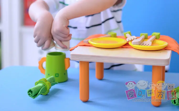 Free delivery tea set combination of wooden toys, with lovely small ... Free delivery tea set combination of wooden toys, with lovely small ...