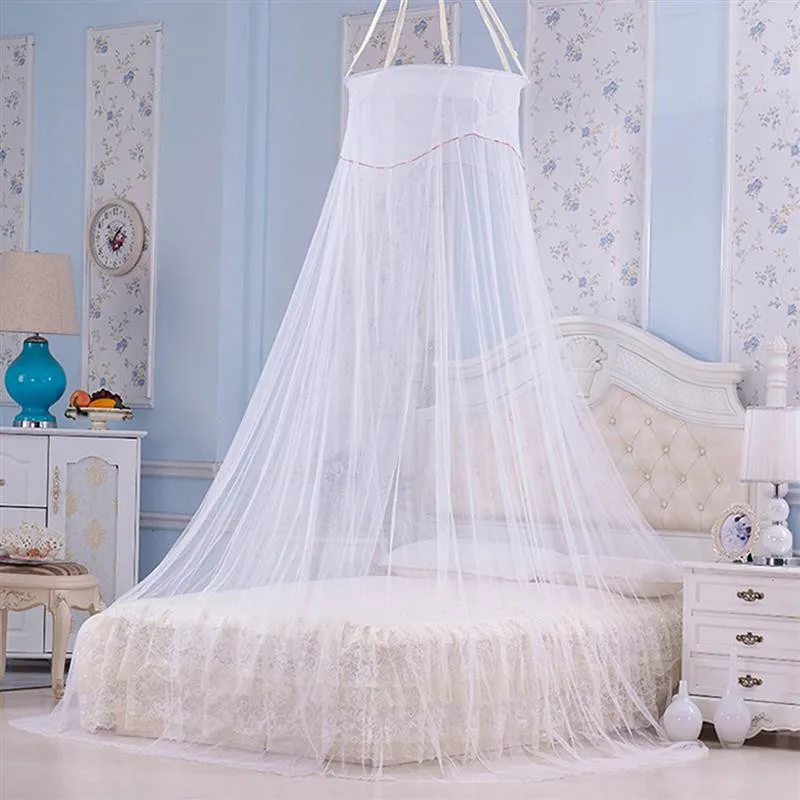 Palace round mosquito net lace Ceiling bed netting with one door Summer