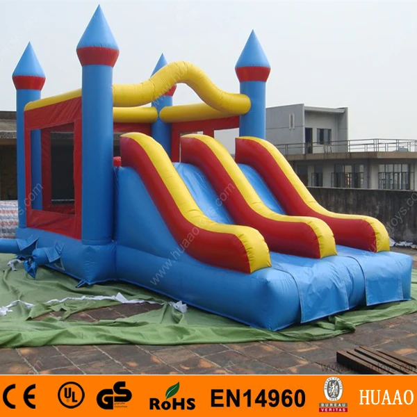 

Commercial Double Lane Inflatable Bouncer Slide Combo with Free CE Blower
