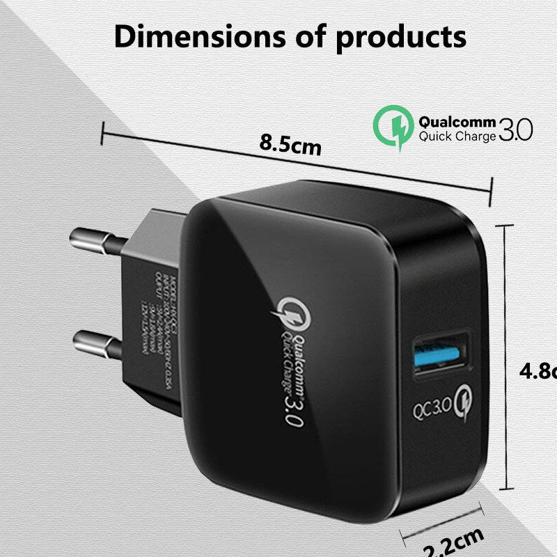 USB быстрое зарядное устройство s быстрое зарядное устройство Быстрая зарядка QC3.0 2,0 универсальный EU US настенный адаптер для путешествий для Xiaomi mi8 samsung huawei LG