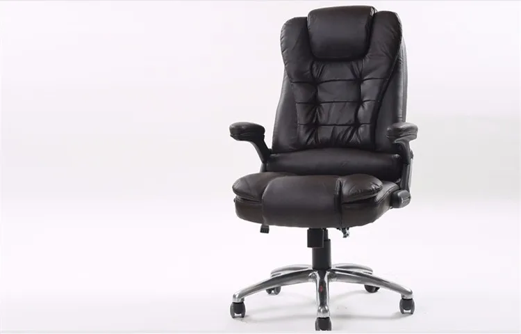 Роскошные Современная мода поворотный стул босса роторные подъема эргономичный Офисные кресла утолщаются спинки Отдых лежа компьютерное кресло