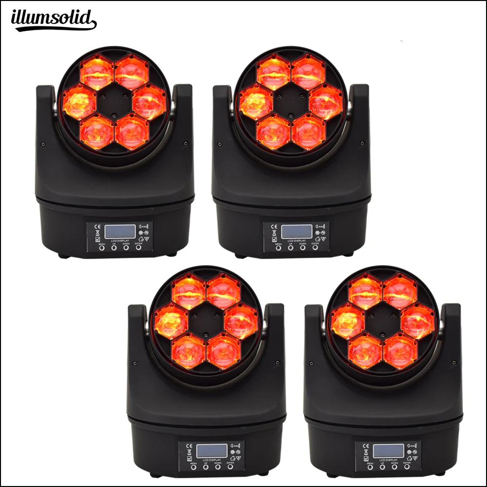 

Professional stage lighting 6x15w beam bee eye Infinitely rotating lens Effect for Disco stage (4 pieces/lot)