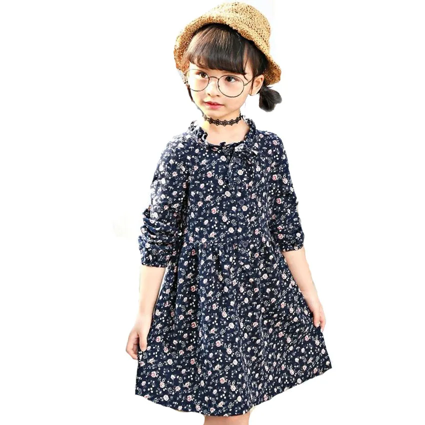 

Girls Dresses Long Sleeve Floral Dresses For Girls Ball Gowns Spring Autumn Princess Party Dresses Kids School Uniforms Vestidos
