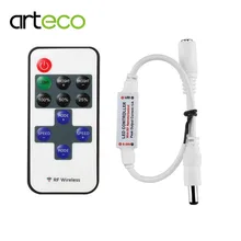 DC5-24V мини RF беспроводной светодиодный пульт дистанционного управления DC12V светодиодный диммер контроллер для одноцветной светодиодной ленты регулировка яркости