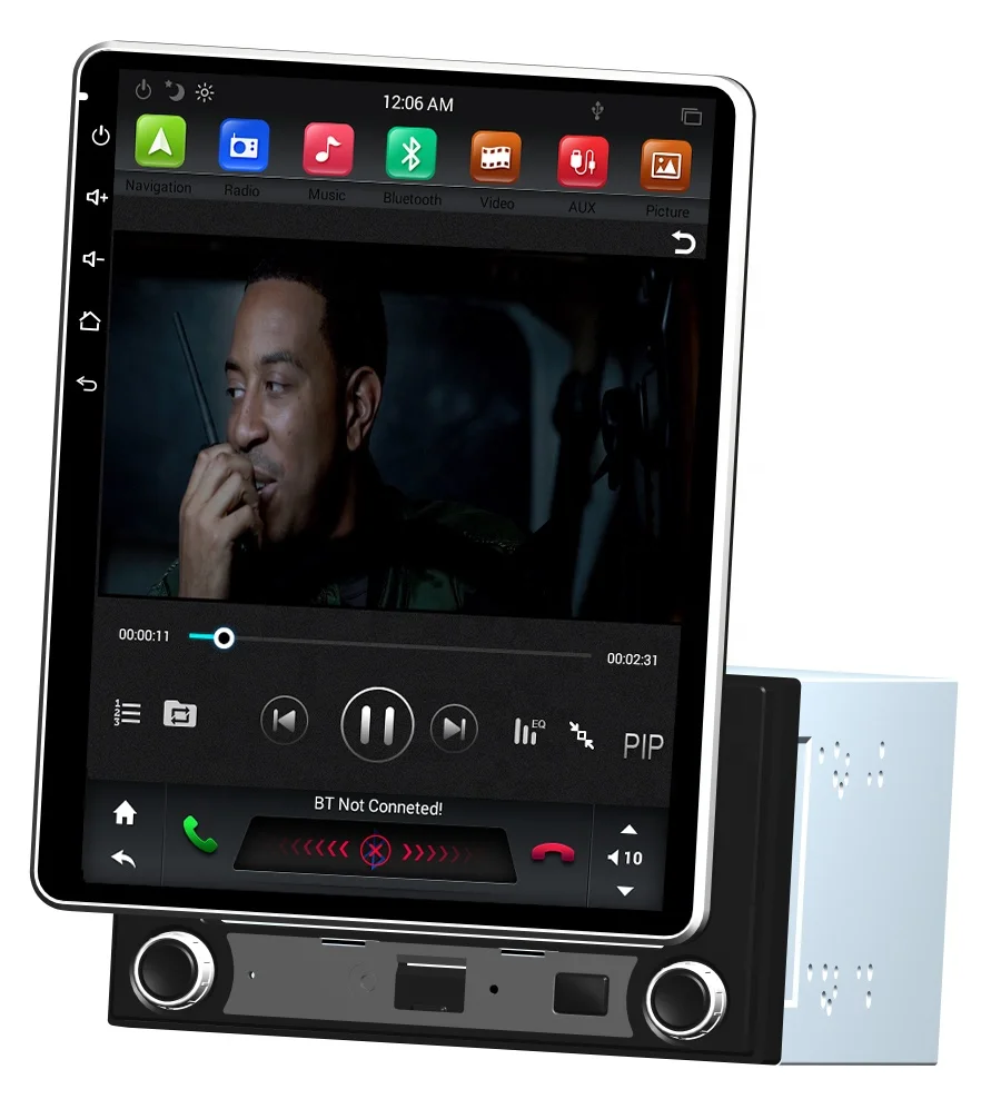 Cheap Rotatable Tesla style Screen 2 din 9.7" Quad Core Android 7.1 Universal Car dvd Player RDS Radio GPS Bluetooth WIFI Mirror link 1