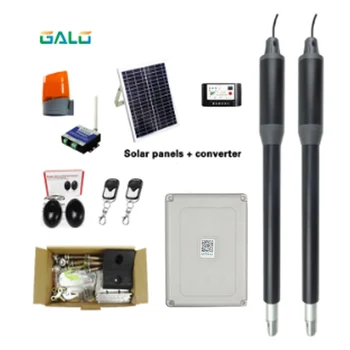 

Solar power system door gate opener swing gate operator with remote control