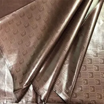 

Soft atiku fabric for men brown Bazin brocade lace fabric high quality bazin riche 2019 latest bazin brode lace 5yards/lot-5