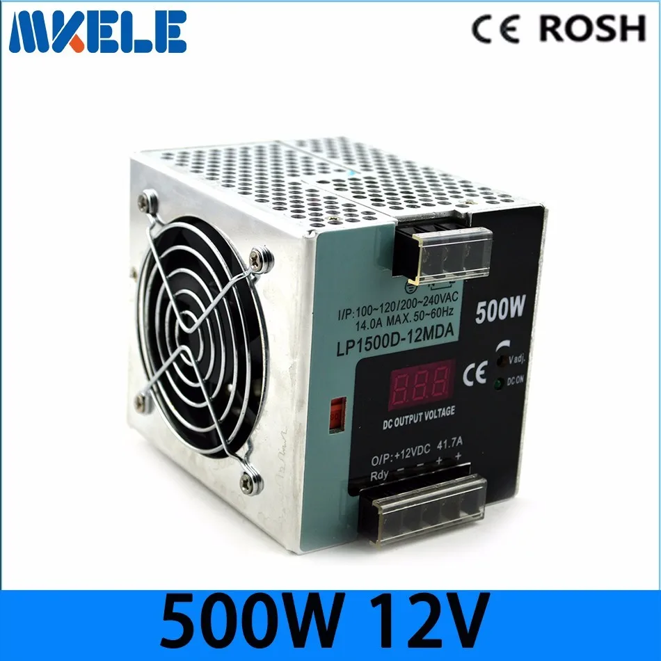 ac-dc switching power supply 12v LP-500-12 500W 37.5A single output Din-rail power supply with Digital display led driver ac-dc switching power supply 12v LP-500-12 500W 37.5A single output Din-rail power supply with Digital display led driver