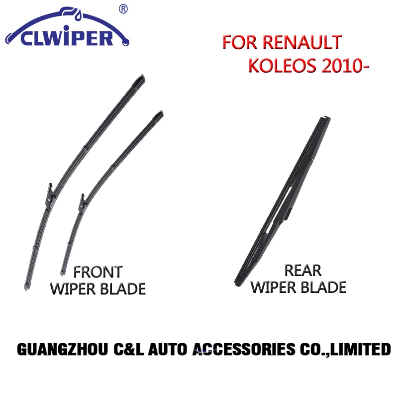Спереди и сзади стеклоочистителей для Renault Koleos (2008-) 2009 2010 2011 2012 2013 автомобилей