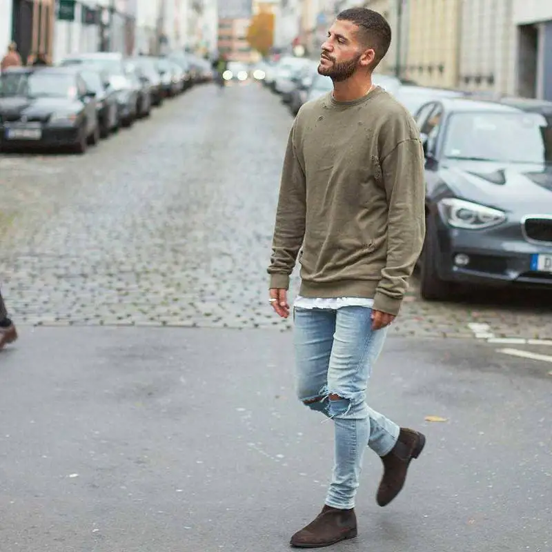 men sweatshirt outfit