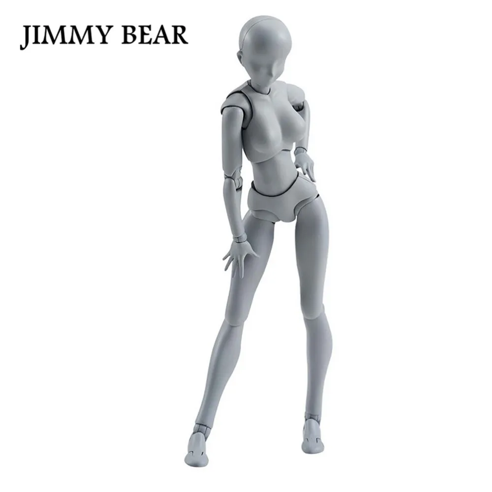 

JIMMY BEAR Boxed S.H.Figuarts Body-Kun DX & Body-Chan DX Grey Color PVC Action Figure Doll Collection Model Toy Garage Kit Gifts