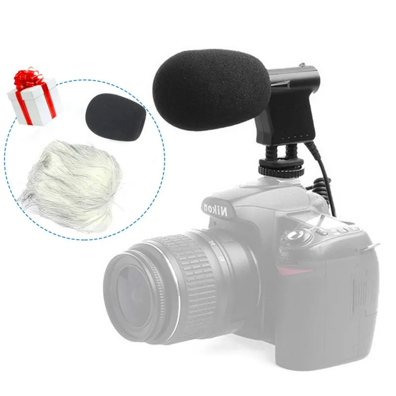 BOYA BY VM01 дробовик микрофон с направленным конденсатором Запись видео для Nikon D3300