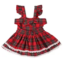 2 шт. летние для маленьких девочек комплект плед ремень британский стиль мини-платье+ шорты Комплект одежды для девочек