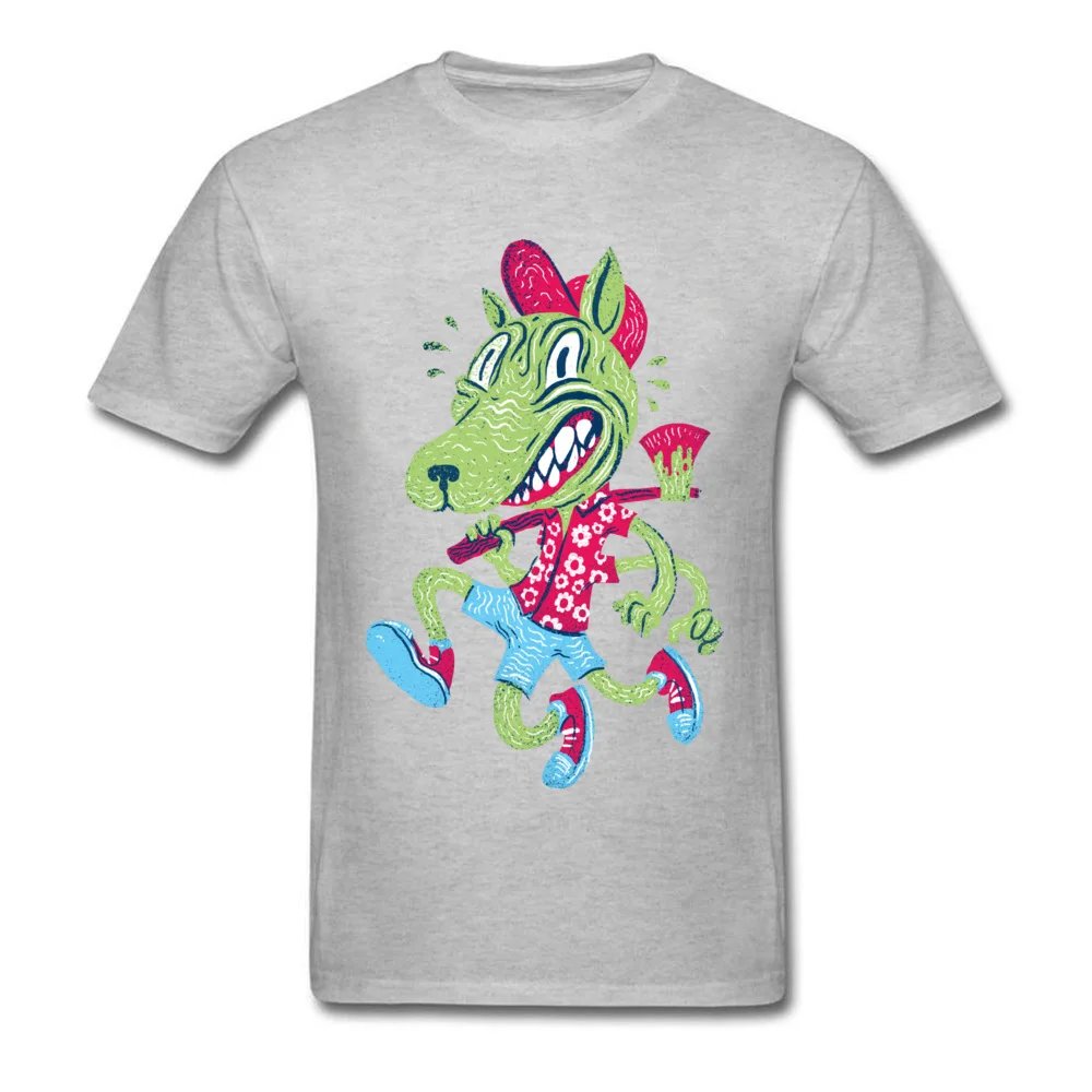 Family Freaky Beast Fashionable Short Sleeve Summer T Shirt New Arrival Round Neck 100% Cotton T Shirt Mens Tshirts Freaky Beast grey