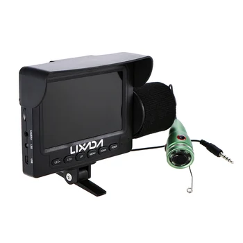 

Lixada 1000TVL 4.3in LCD Monitor Fish Finder Underwater LED Night Vision Camera 15M Cable for Sea Carp Fishing Pesca