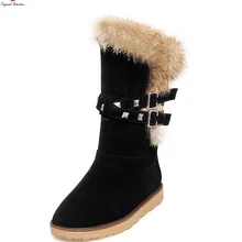 Оригинальные Модные женские зимние ботинки с круглым носком; красивые зимние ботинки; Цвет черный, серый, бежевый; женская обувь; американские размеры 4-10,5