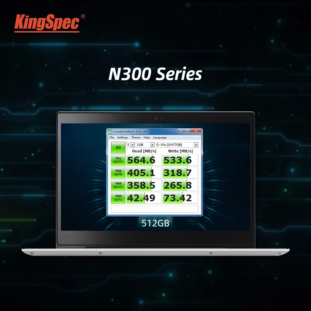 KingSpec m2 ssd 64 ГБ 128 ГБ m2 2242 M.2 SATA ngff 256 ГБ 512 ГБ SSD 1 ТБ внутренний диск 2 ТБ 2280 N300 disco ssd для ноутбуков настольных ПК