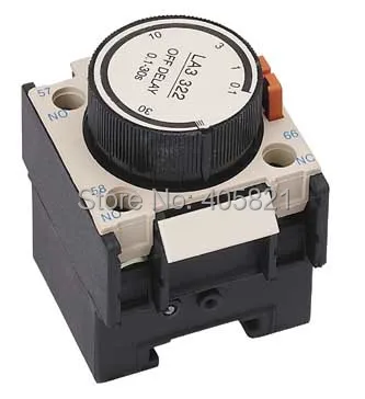 

Timer delay auxiliary contact blocks 0.1-3S off delay