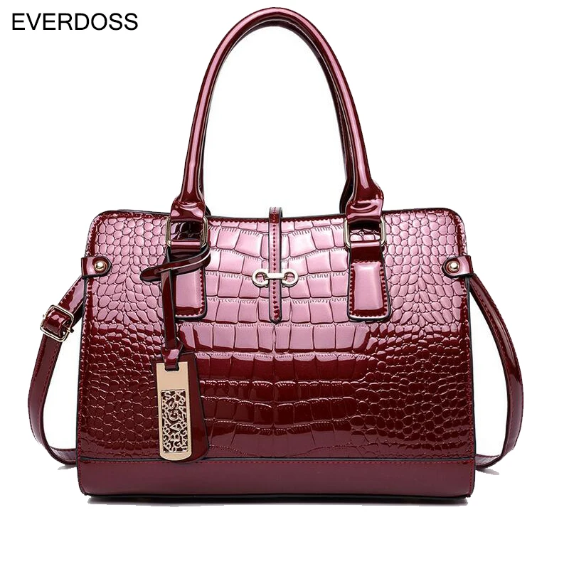 

Everdoss 2017 New Luxury Women Bag Patent Leather Messenger Bags Famous Brands Designer Handbag Female Shoulder Crossbody Bag