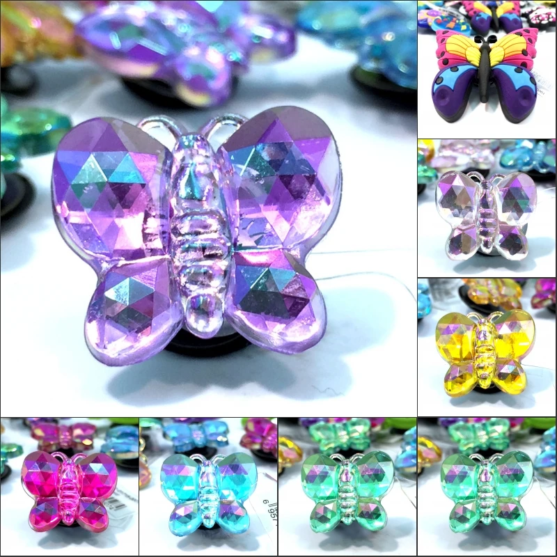 Buy 1pcs Crystal Butterfly High Imitation PVC Shoe