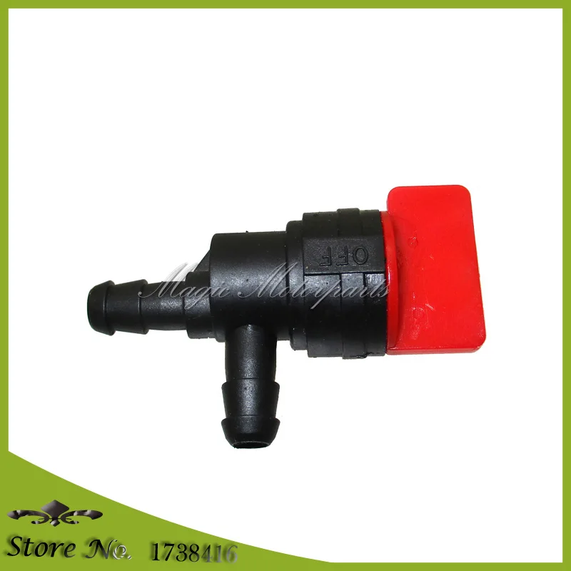 10x 1//4/" In-Line 90 Degree Fuel Gas Shut-Off Cut-Off Valves Motorcycle Bulk