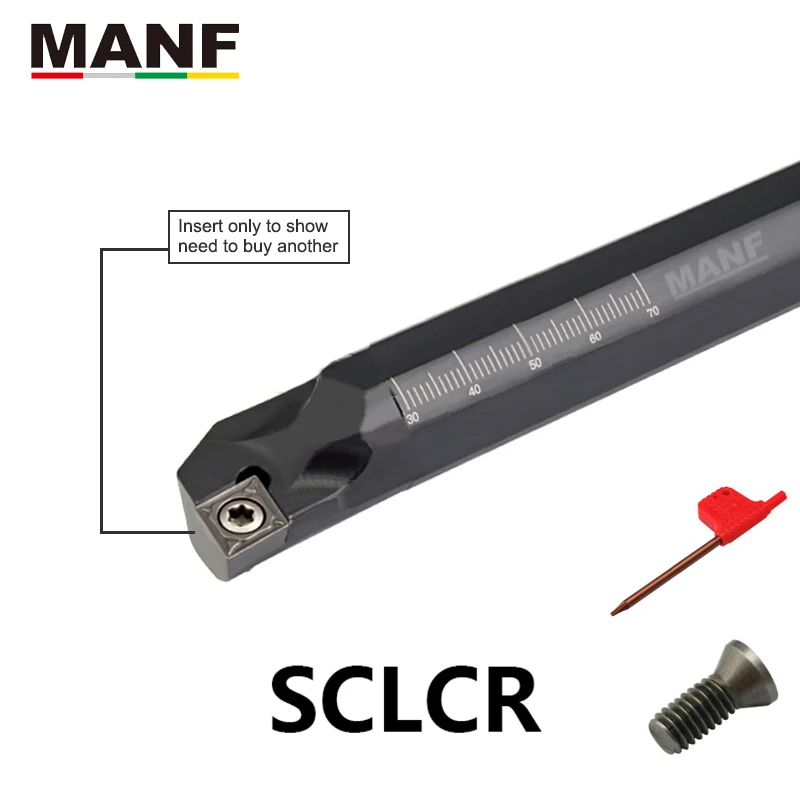 MANF Turning Tool SCLCR S10K-SCLCR06 Internal Lathe Boring Bar Tungsten Carbide Tools For CCMT06 CCMT09 Turning Inserts