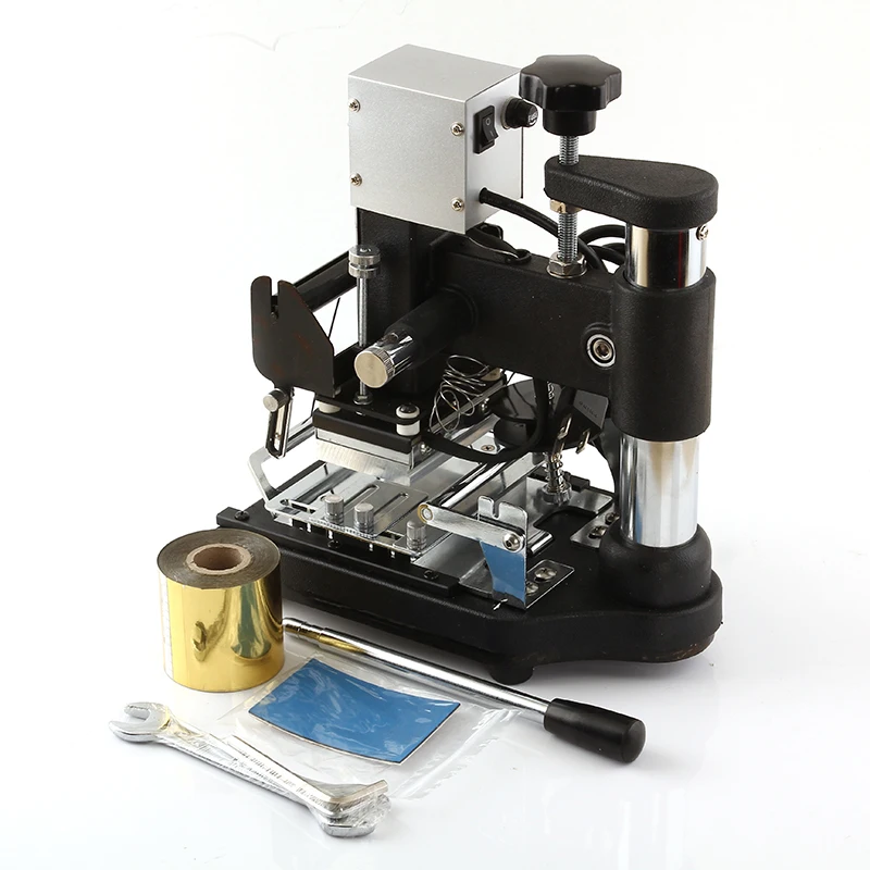 

Hot Foil Stamping Machine Manual Bronzing Machine for PVC Card leather and paper embossing stamping machine