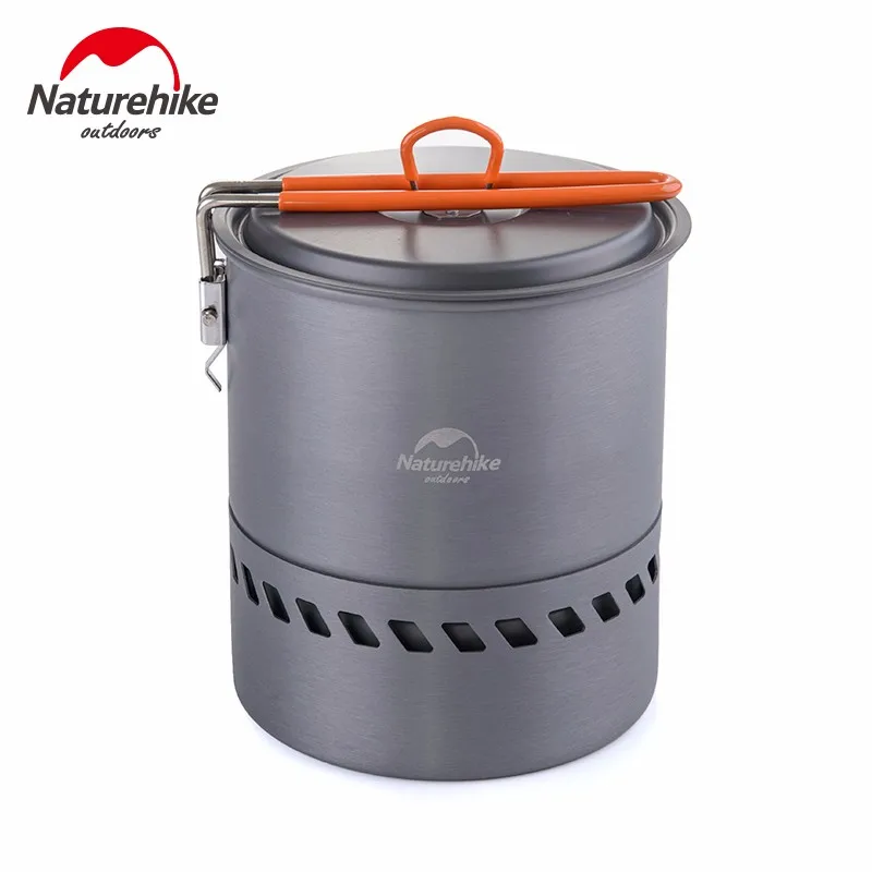 Naturehike 1.5L тепловой чайник с теплообменником кемпинг складной суп горшок для пикника кухонная посуда наружная чаша и ложка NH15T216-G