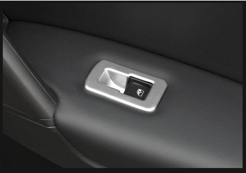 Автомобильный стиль, двери, окна, лифт, кнопка включения, накладка, наклейка для Volkswagen Tiguan, аксессуары для интерьера