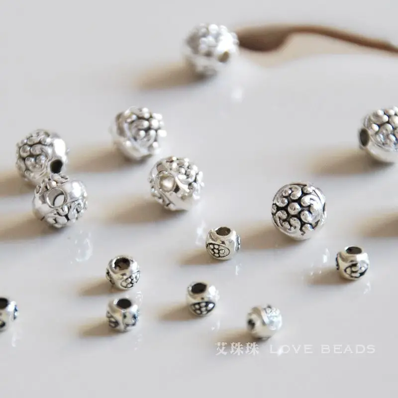 

50 pcs/lot alloy tibetan silver round disc loose beads spacer 3mm,5mm diy necklace bracelet necklace making jewelry craft