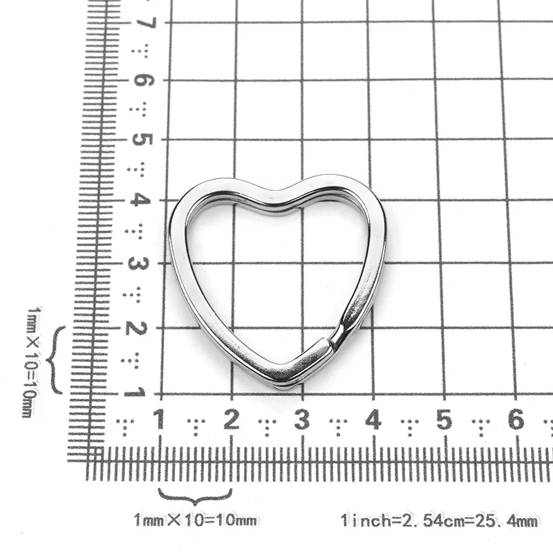 10 шт./лот металлический сплав сердечко серебряного цвета в форме звезды Брелоки DIY Брелоки ювелирные изделия для автомобиля - Цвет: heart