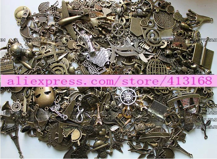 Mix Zakka alloy assorted bulk metal charms DIY wholesale lot of charm