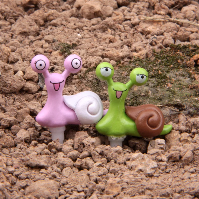 Buy 2Pcs/Set Cute Snail DIY Ornaments Happy Birthday
