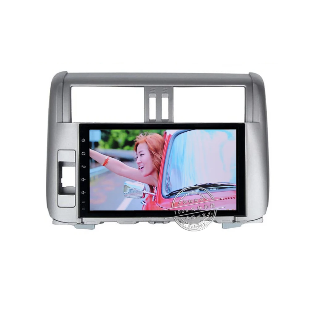 Perfect With CANBUS 9" 1024*600 Quadcore android 8.1 car radio for Toyota Prado 2010-2013 car DVD player GPS Navi wifi 1G RAM 16G ROM 3