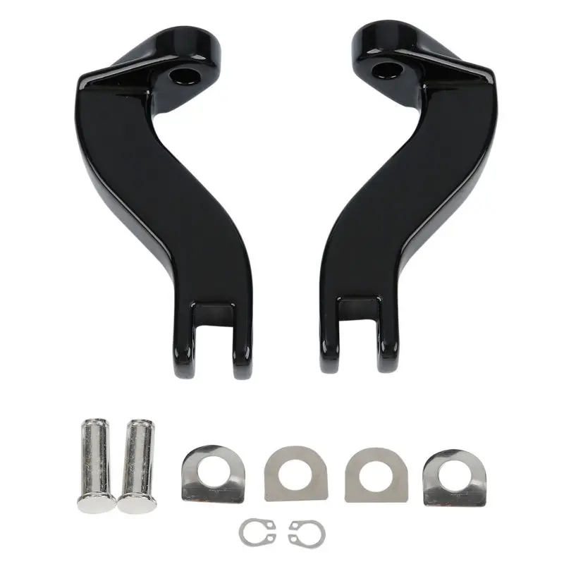 Suporte de Montagem para Harley Motocicleta Passageiro Traseiro Footpeg Touring Cvo Electra Glide Rua Estrada Rei Flht Flhtk Flhx 1993-2020 3 Apoio para os pés